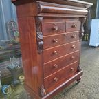 Fraaie Antieke Schotse Ladekast, Commode Licht Verkleuring thumbnail 3
