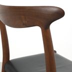 Set Van 4 ‘W2’ Hans Wegner Stoelen 68231/4 thumbnail 6