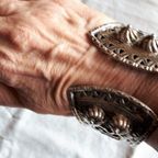 Antieke Zilveren Gestileerde Berber-Armband Maghreb-Algerije thumbnail 3