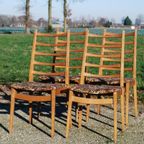 Vintage Houten Ladder Stoelen thumbnail 5