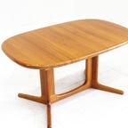Vintage Glostrup Deense Ovalen Uitschuifbare Eettafel Tafel Massief Teak thumbnail 7