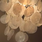 Opaline Capiz Parelmoer Goud Frame Schelp Hanglampen Meerdere Beschikbaar thumbnail 4