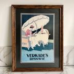 Verkade Biskwie Reclame Poster, In Vintage Wissel Lijst thumbnail 5