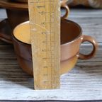 Vintage "grès De Rigny" Stoneware Kop & Schotels (5 Stuks) – Prachtig Frans Design thumbnail 17