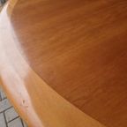 Vintage Ronde Tafel Teakhouten Tafel thumbnail 10