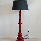 Xl Vintage Keramiek Vloerlamp Hustadt Leuchten Jaren 60 thumbnail 5