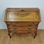 Brocante Queen Ann Secretaire, Ladekast, Landelijk Bureau thumbnail 5