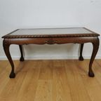 Vintage Queen Ann Chippendale Koffietafel, Salontafel 402 thumbnail 4