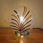 Vintage Murano Tafellamp Bureaulamp Tafel Lamp Messing thumbnail 13