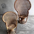 Vintage Emmanuelle Armchairs In Natural Rotan thumbnail 12