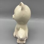 Crème Poes Met Kitten Keramiek thumbnail 2