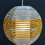 Yellow And White Pendant Lamp 1960S thumbnail 2