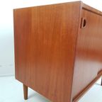 Vintage Deens Kastje Schuifdeuren Teak | Teak Fineer Kastje thumbnail 10