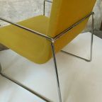 2 Design Stoelen Van Top Ontwerper 'Andreu World' Chrome Met Okergeel. thumbnail 7