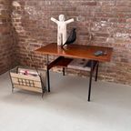 Vintage Houten Bijzettafel, Tafel, Audiomeubel thumbnail 14