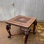 Summer Sale! Antieke Anglo Indian Olifant Tafel Vintage thumbnail 4