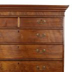 Antieke Mahonie Kast Tallboy Chest On Chest George Lll 19De Eeuw thumbnail 10