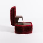 Vintage Teddy Pouf/stool / Poef / Voetenbank, From 1960’s, Italy thumbnail 4