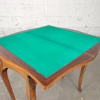 Antieke Opvouwbare Speeltafel / Schaaktafel thumbnail 11
