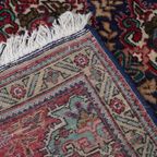 Handgeknoopt Oosters Vloerkleed Met Onder Andere Rood En Blauwe Kleuren 298x205cm thumbnail 6