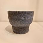 Vintage Bloempot Blauwe Keramieke Pot Jaren 70 thumbnail 6