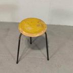 Vintage Industriëlle Kruk, Geel thumbnail 12