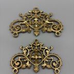 Set Antiek Koperen Ornamenten 2 Stuks thumbnail 6