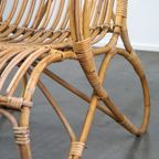 Vintage Jaren ’50 Dutch Design Rotan Fauteuil Met Mooie Organische Vormen thumbnail 10