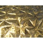 Vintage Plafondlamp, Plafonniere Met Kunststof Platen In Verchroomde Profielen, 71 X 71 Cm, Jaren thumbnail 20