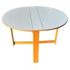 Vintage Ronde Scandinavische Opklapbare Eettafel Design thumbnail 6