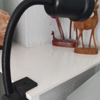 Vintage Zwarte Bureaulamp Met Klem thumbnail 3