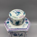 Chinees Pastel Porselein Gemberpot Theebus 60's thumbnail 3