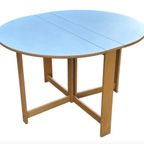 Vintage Ronde Scandinavische Opklapbare Eettafel Design thumbnail 8