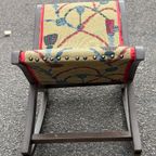 Vintage Footstool Rocking Cushioned Padded Foot Stool Rest Footrest Chair Circa 1960'S / Eve thumbnail 6