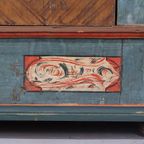 Antieke Beschilderde Bruidskast 1788 thumbnail 5