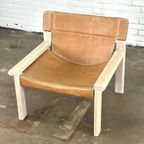 Tuigleren Cognac Kleurige Fauteuil thumbnail 10