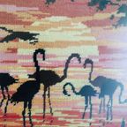 Retro Schilderij Geborduurde Flamingo’S thumbnail 3