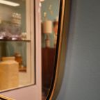 Vintage Wandspiegel Spiegel Mirror Messing Goud thumbnail 8