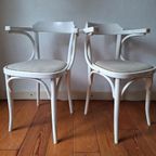 Set Van 4 Brocante Vintage Café Stoelen In Thonet Style thumbnail 3