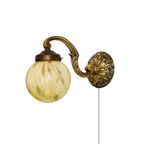 Artdeco Wandlamp Messing Opaline 1930’s thumbnail 5