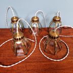Design-Hanglamp In Glas En Messing (5 Beschikbaar) thumbnail 9