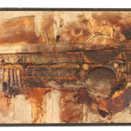 Vintage Schilderij Artwork Finn Lorentzen 'sommerfugel' thumbnail 3
