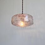 Suspensie In Licht Gerookt Gebarsten Glas, 1970 thumbnail 8