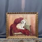 Rene Esgain. "Hond In Een Fauteuil". thumbnail 4