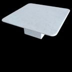 Italian White / Grey Marble Coffee Table 1970 thumbnail 2