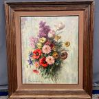 A. Lombaert. Schilderij "Bouquet". thumbnail 2