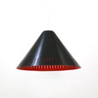 Leuke Zwart En Oranje Lyfa Hanglamp / Mid Century Modern Lamp | Jaren 60 Lamp *** Denemarken Jare thumbnail 6