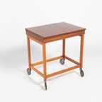 Scandinavian 1960’s Side/storage Table On Wheels thumbnail 7