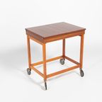 Scandinavian 1960’S Side/Storage Table On Wheels thumbnail 7