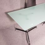 Italian Tripod Table / Mat Glass Table Top / Gabriel Teixidós thumbnail 8